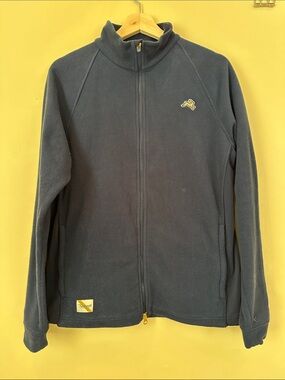 Tracksmith Men’s Full-Zip Fleece Jacket in Navy